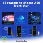 دستگاه مترجم زبان دوطرفه هوشمند A50 Lite
