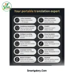 مترجم هوشمند صوتی و تصویری S35 AI Translator با پشتیبانی از ChatGPT | نسخه اورجینال