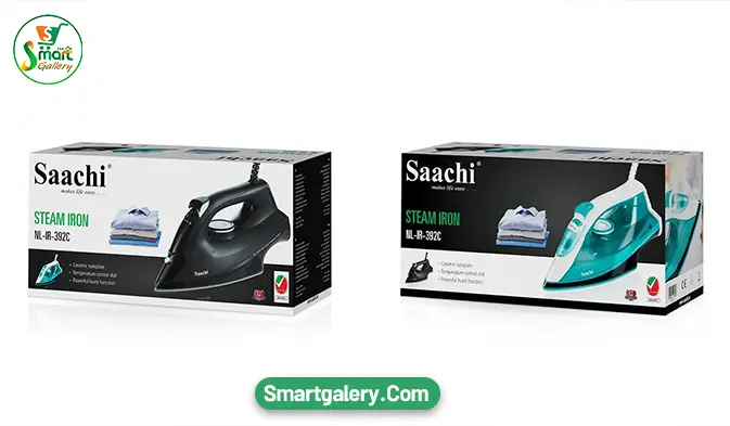 اتو بخار Saachi مدل NL-IR-392C | کفی سرامیکی و بخاردهی قوی