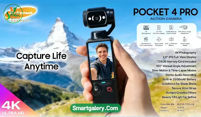 دوربین اکشن X-inova Pocket 4 Pro (4K)