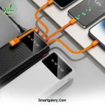 پاوربانک دوداو 20000 مدل DUDAO K6PRO+ کابل سرخود