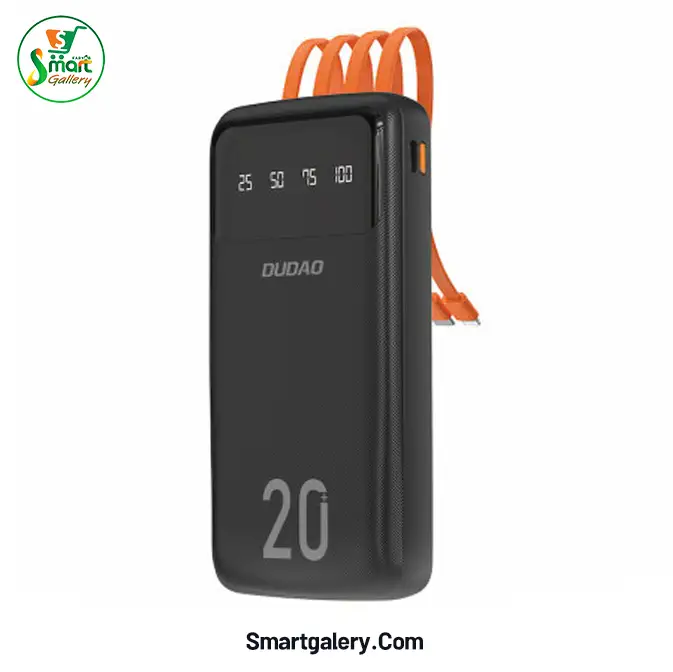 پاوربانک دوداو 20000 مدل DUDAO K6PRO+ کابل سرخود